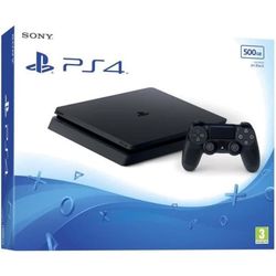 Konsol Sony PlayStation 4 Slim 500 GB + Controller - Sort - Refurbished - Meget god stand- REFURBISHED