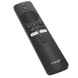 Bluetooth-fjärrkontroll 2.4G för Xiaomi Mi TV med Google Assistant LinQ Svart