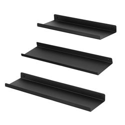 Leobert - Reoler - Sort - 30X9X2,5 Cm - Sæt Med 3