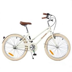 Barncykel 20 Tum EVERCROSS TECH - Robust Stålram Max Belastning 75kg - EM2 Vit Färg