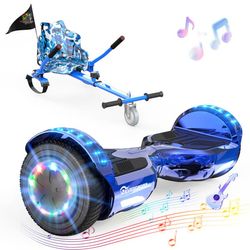 EVERCROSS TECH XP10 Hoverboard 2x110W Batteri 36V/4Ah ABS+PC blå