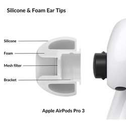 Silicone Ear Tips - AirPods Pro 3 - Large