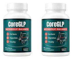 CoreGLP kosttilskud – SET 2x60 kapsler – med mikrokrystallinsk cellulose, grøn te-bladekstrakt, tranebærekstrakt – Til voksne.