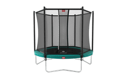 BERG Trampolin Favorit Regular 330 Grøn + Safety Net Comfort til Børn