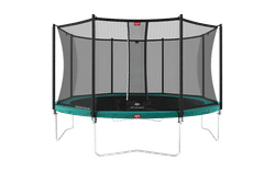 BERG Trampolin Favorit Regular 430 Grøn + Safety Net Comfort til Børn