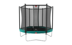 BERG Trampolin Favorit Regular 330 Grøn + Safety Net Comfort til Børn