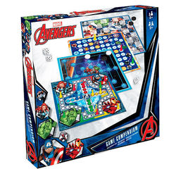 Marvel Avengers brettspillsett - 4 spennende spill for familiemoro