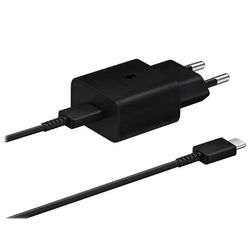 SAMSUNG SUPERRASK USB-C PD 3A, 25W vegglader - svart