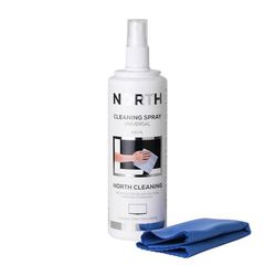NORTH Cleaning Kit TV Liquid 250ml ja puhdistusliina
