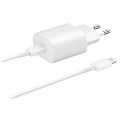 SAMSUNG ULTRA-SNABB USB-C PD 3A, 25W väggladdare - vit