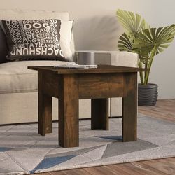 vidaXL Soffbord rökfärgad ek 55x55x42 cm spånskiva