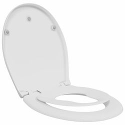 vidaXL Toalettsete Hvit 47 x 37 x 4 cm Duroplast