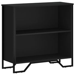 vidaXL Bokhylle svart 80x31x74,5 cm konstruert tre