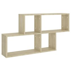 vidaXL Vegghylle sonoma eik 100x18x53 cm konstruert tre