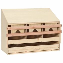 vidaXL Värprede 3 fack 72x33x54 cm massiv furu