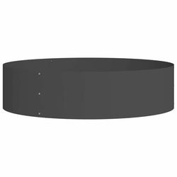 vidaXL Plante ring Svart 80 x 80 x 12 cm Kaldvalsestål