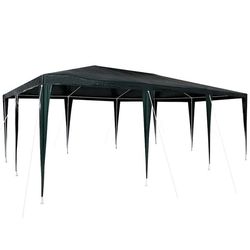 vidaXL Partytelt grønn 600 x 400 x 266 cm Polyetylen og Stål