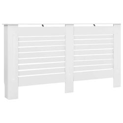 vidaXL Elementskydd vit 152x19x81,5 cm MDF