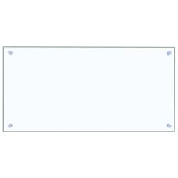 vidaXL Kjøkkenplate gjennomsiktig 80x40 cm herdet glass