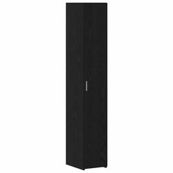 vidaXL Høyskap 2 pcs Svart Eik 30 x 42,5 x 185 cm