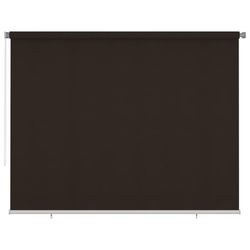 vidaXL Utendørs rullegardin 300x230 cm brun HDPE