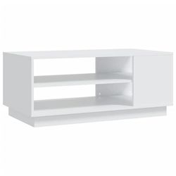 vidaXL Soffbord vit 102x55x43 cm spånskiva
