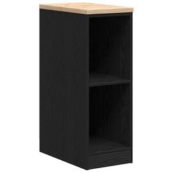 vidaXL Garasje Oppbevaringsskap Sort 30x51x85 cm Heltre Furu
