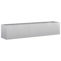 vidaXL Plantekasse 200x40x40 cm galvanisert stål