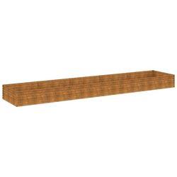 vidaXL Høybed 482x100x36 cm cortenstål