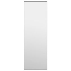 vidaXL Dörrspegel svart 40x100 cm glas och aluminium