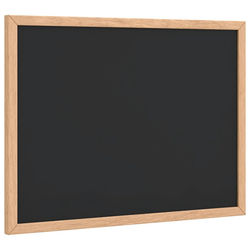 vidaXL tavle med massiv fururamme svart 40x30 cm