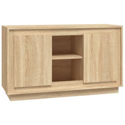 vidaXL Skjenk sonoma eik 102x35x60 cm konstruert tre