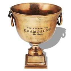 vidaXL Pokal champagnekylare koppar brun
