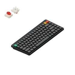 NuPhy Node 75 trådlöst mekaniskt tangentbord QWERTY US - Low, Ink Gray, Red nano