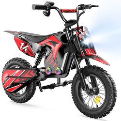 iScooter A14 Elcykel för Barn 500W Motor, 27km/h 19-22km Räckvidd, 36V 5,2Ah Batteri, 14" Terrängkörning Däck Elektrisk Motorcykel