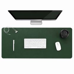 Grønt skrivebordsunderlegg Deskmat 80x30 cm PU-lær