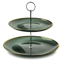 Etagefad i glas Allesken GREENIE 21x27cm grøn 1stk