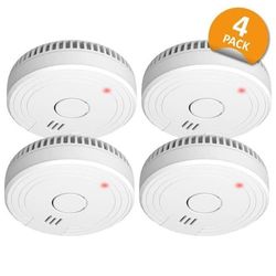ELRO FS1801 Rökdetektor - Uppfyller europeisk standard EN14604 - 4 st