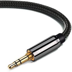 Wozinsky AUX Kabel Vinklet Mini Jack 2m - Sort