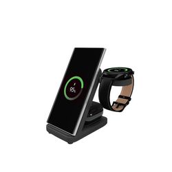 FIXED 3i1 Trådløs Ladestation til Samsung Sort