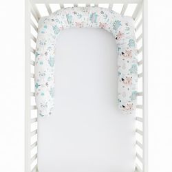 Minky kudde med rullgardinsskydd 200 cm - pastellfärgade djur