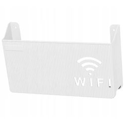 SEINÄKIINNITTEINEN SEINÄHYLLYN SUOJA WIFI-REITITTIMEN KYTKIMELLE VALKOINEN WI-FI