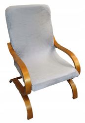 Betræk til stol FINKA grå velour tyk
