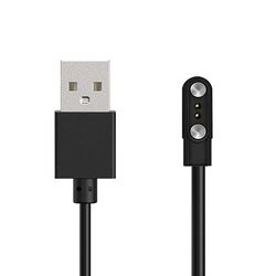 2-benet 2,8 mm magnetisk oplader til 60 cm smartwatches - sort