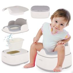 3-i-1 potte til børn, toilet, sæde, fodstøtte, Sun Baby