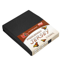Jersey-aluslakana 160x220 musta 044 KARO