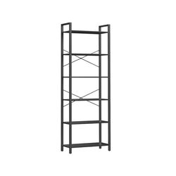 30 x 66 x 186 cm høje bogreol med opbevaringsplads, foldbar sædekommode, opbevaringsboks, fodskammel, lysegrå