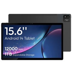 Surfplatta MESWAO 15,6" Android 14 12000mAh, 6 GB - 128 GB, 15 W, 8 Octa-Core, Typ-C, 1920x1080 IPS-skärm
