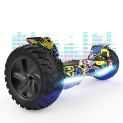 Hoverboard 8,5 tum Hummer All Terrain LED Bluetooth med kraftfull motor Hip-hop idealisk present