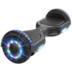 RCB Hoverboard 6,5 tommer – Bluetooth og LED – ideel gave til børn – sort kulfiber